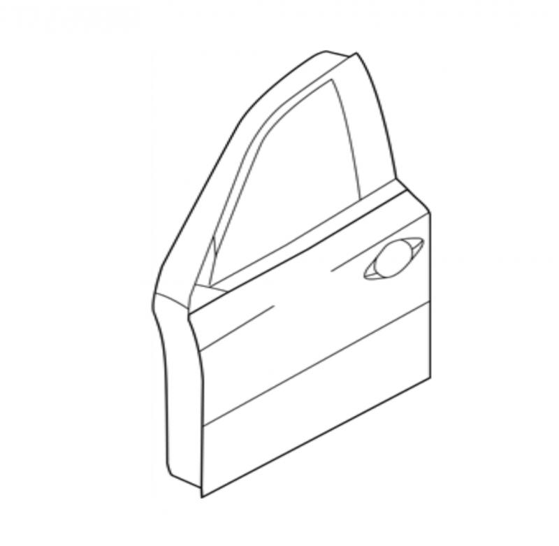 Door Assembly Front Left Side - H01013KADA